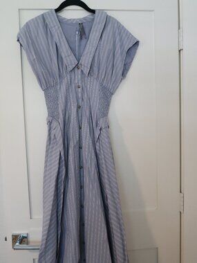 Anthropologie Sleeveless Collared Dress